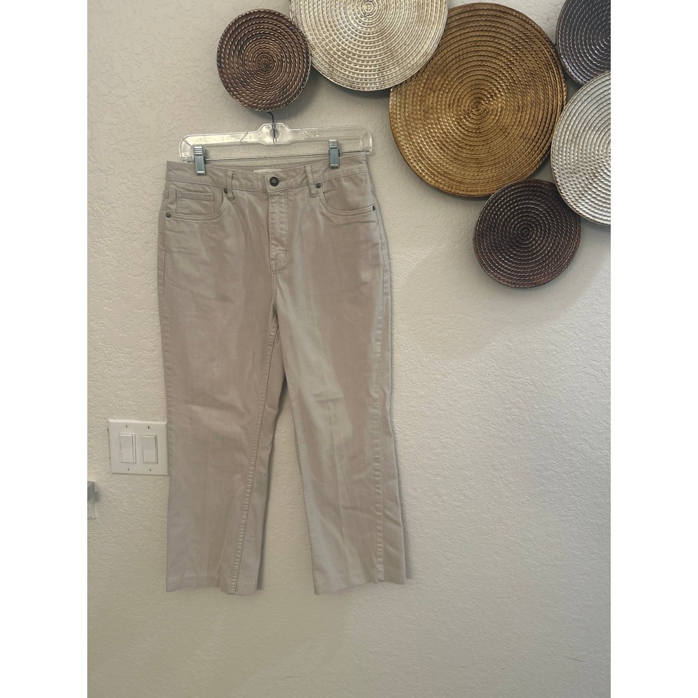 Coldwater Creek beige capri pants petite 10